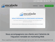 Tablet Screenshot of escalademarketing.com